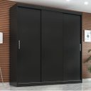 Ver imagem 1 de Guarda-roupa Casal 3 Portas de Correr e 2 Gavetas Paris