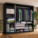 Ver imagem 2 de Guarda-Roupa Casal 3 Portas de Correr com Espelho e 2 Gavetas Paris