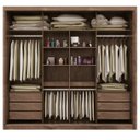 Ver imagem 2 de Guarda-roupa Casal 3 Portas de Correr com Espelho Sevilha