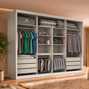 Ver imagem 3 de Guarda-Roupa Casal 3 Portas de Correr com Espelho Sevilha