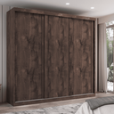 Ver imagem 2 de Guarda-roupa Casal 3 Portas de Correr e 6 Gavetas Sevilha