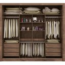 Ver imagem 5 de Guarda-roupa Casal 3 Portas de Correr e 6 Gavetas Sevilha