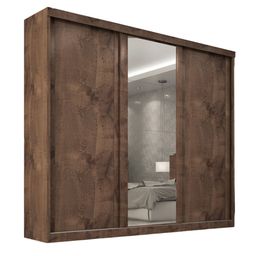 Guarda-roupa Casal 3 Portas de Correr com Espelho e 6 Gavetas Sevilha - 7