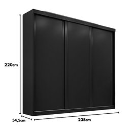 Guarda-roupa Casal 3 Portas de Correr e 6 Gavetas Sevilha - 5