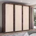 Ver imagem 2 de Guarda-roupa Casal 3 Portas de Correr e 6 Gavetas Sevilha