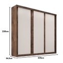 Ver imagem 6 de Guarda-roupa Casal 3 Portas de Correr e 6 Gavetas Sevilha