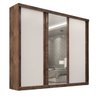 Guarda-roupa Casal 3 Portas de Correr com Espelho e 6 Gavetas Sevilha - 8