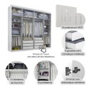 Ver imagem 6 de Guarda Roupa Casal Tonielque Valencia 6 Portas 6 Gavetas