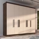 Ver imagem 2 de Guarda-roupa Casal Valencia 6 Portas 6 Gavetas