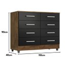 Ver imagem 6 de Cômoda 8 Gavetas Raissa