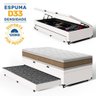 Cama Box Baú com Colchão de Espuma D33 Double Face Air Pro Força Anjos + Auxiliar Unique Solteiro - 2