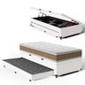 Cama Box Baú com Colchão de Espuma D33 Double Face Air Pro Força Anjos + Auxiliar Unique Solteiro - 1
