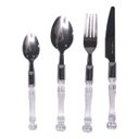 Ver imagem 2 de Jogo de Talheres 24 peças Transparente - Jiale