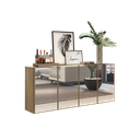 Ver imagem 3 de Aparador Buffet 4 Portas com Espelho Vegas Rustic