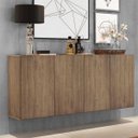 Ver imagem 2 de Aparador Buffet 4 Portas Suspenso Veneza Multimóveis