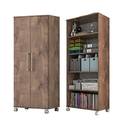 Ver imagem 3 de Armário de Escritório Marcela 2 Portas 4 Prateleiras 140cm