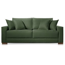 Sofá Living 2 Lugares Hotello Veludo Verde 1,8m - 2