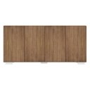 Ver imagem 7 de Aparador Buffet 4 Portas com Pés Quadrados Veneza Rustic/Branco