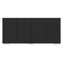 Ver imagem 7 de Aparador Buffet 4 Portas com Pés Quadrados Veneza Preto/Branco