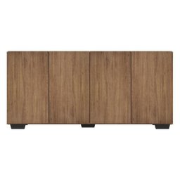 Aparador Buffet 4 Portas com Pés Quadrados Veneza Rustic/Preto - 7