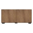 Ver imagem 7 de Aparador Buffet 4 Portas com Pés Quadrados Veneza Rustic/Preto