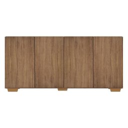 Aparador Buffet 4 Portas com Pés Quadrados Veneza Rustic/Natural - 7