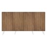 Aparador Buffet 4 Portas com Pés Retrô Veneza Rustic/Branco - 7