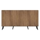 Ver imagem 7 de Aparador Buffet 4 Portas com Pés Retrô Veneza Rustic/Preto