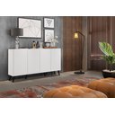 Ver mais imagens de Aparador Buffet 4 Portas com Pés Retrô Veneza Branco/preto