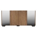 Ver imagem 7 de Aparador Buffet com Espelho e Pés Quadrados Vegas Rustic/Preto