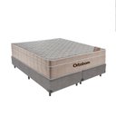 Ver imagem 1 de Cama + Box Airtech Colchão Ortobom Queen 158cm Springpocket Cinza