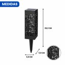 Ver imagem 4 de Luminária Espeto Solar LED Jardim Mandala Square 3000k Luz Quente