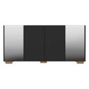 Ver imagem 7 de Aparador Buffet com Espelho e Pés Quadrados Vegas Preto/Natural