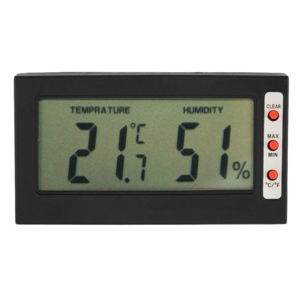 Termômetro Higrômetro Lcd Digital Temperatura Umidade - 1