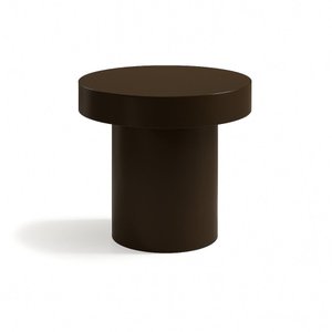 Mesas Laterais Tampone – em Laca Marrom Café