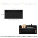 Ver imagem 3 de Mesa de Cabeceira 60cm Suspensa Multimóveis Preta