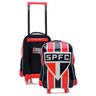 Mochila Escolar Com Rodinhas Tricolor São Paulo Xerius Xeryus Mochila São Paulo Rodinha - 1
