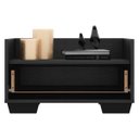 Ver imagem 5 de Gabinete Armário Banheiro 60cm com Pés Quadrados Multimóveis Preto