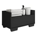Ver imagem 2 de Gabinete Armário Banheiro 60cm com Pés Quadrados Multimóveis Preto