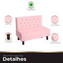 Ver imagem 7 de Canto Italy Confortável para Apartamento Cozinha e Restaurantes Suede Rosa Bebe