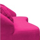 Ver mais imagens de Namoradeira Sofá Feijão Moscou 150cm Orgânica Veludo Rosa Pink