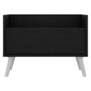 Ver imagem 6 de Gabinete Armário Banheiro 60cm com Pés Retrô Multimóveis Preto/Branco