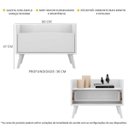 Ver imagem 3 de Gabinete Armário Banheiro 60cm com Pés Retrô Multimóveis Branco