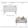 Gabinete Armário Banheiro 60cm com Pés Retrô Multimóveis Branco - 3