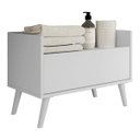 Ver imagem 2 de Gabinete Armário Banheiro 60cm com Pés Retrô Multimóveis Branco