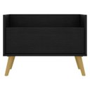 Ver imagem 6 de Gabinete Armário Banheiro 60cm com Pés Retrô Multimóveis Preto/Natural