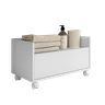 Gabinete Armário Banheiro 60cm com Rodízios Multimóveis Branco - 2
