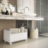 Gabinete Armário Banheiro 60cm com Rodízios Multimóveis Branco - 7