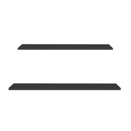 Prateleira Flutuante para Banheiro Kit 2 com Suporte Invisível Cp1 Yara Preto - Lumil Lumil Móveis - 1