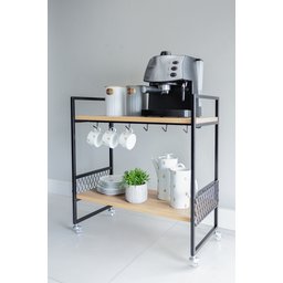 Aparador de Ferro Estilo Cantinho do Café Estilo Industrial Mdf - 1